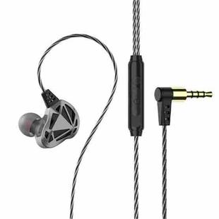 QKZ AK7 3.5mm Sports In-ear Stereo HIFI Heavy Bass Wired Earphones(Gray)