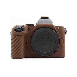 For Nikon Z50II Smooth Surface Camera Protective Silicone Case(Brown)