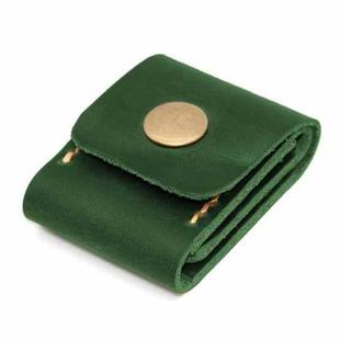 Mobile Phone SIM Card Leather Case Memory Card Case Guitar Pick Case(Green)