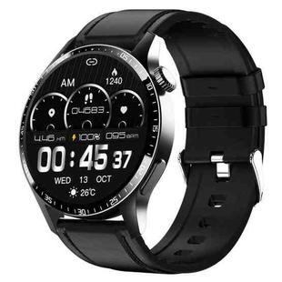 F207 Smart Watch 1.35-Inch Narrow Edge Screen Supports Bluetooth Calls / 24H Health Monitoring / 150+ Sports Modes, Color: Black Leather