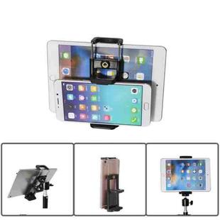 Universal 2 in 1 Tablet Phone Holder Clip Tripod Adapter Mount