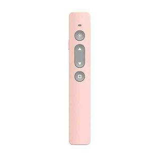 B1 Multimedia Infrared Laser Pointer Teaching Business Wireless PPT Page Turning Pen(Pink)