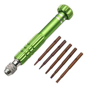 5 In 1 Aluminum Alloy Screwdriver Cell Phone Disassembly And Repair Tools(Green)