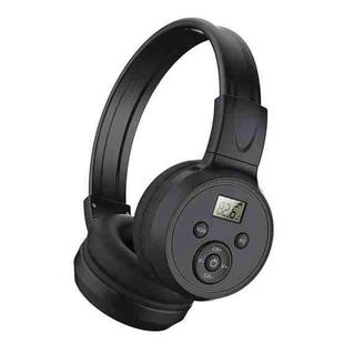 F4 Digital Display Automatic Scanning Foldable FM Radio Headphone, Spec: Battery Version