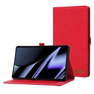 For Blackview Tab 60 8.68-Inch Fabric Leather Tablet Case(Red)