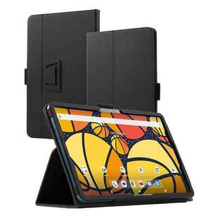 For Blackview Tab 18 11.97-Inch Skin Texture Leather Tablet Magnetic Case(Black)