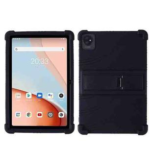 For Blackview Tab 7 Wifi 10.1-inch Shockproof Silicone Tablet Case with Holder(Black)