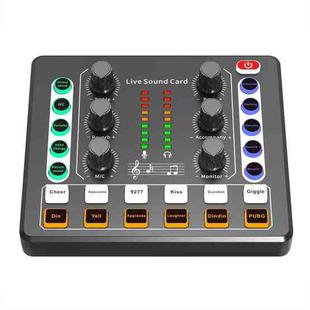 M8 Recording And Singing Live Bluetooth Sound Card Set, Color: Black