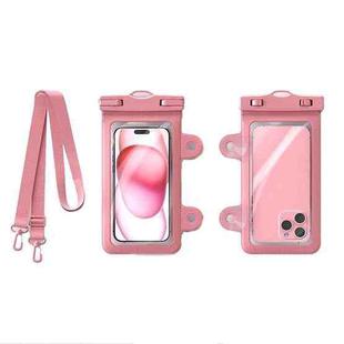 Multifunctional Mobile Phone IPX8 30m Waterproof Bag With Suction Cup And Double Hooks(Pink)