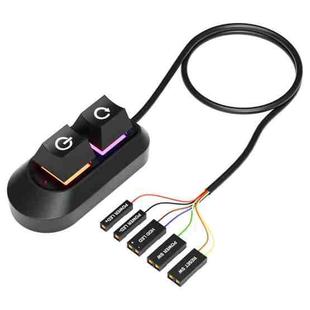 Desktop Computer External Switch Restart Button Computer Power Extension Cable, Color: Opaque