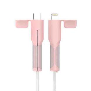 Silicone Charger Cable Protector Sleeve Anti-Break Cable Protector Case, Color: For 8 Pin Pink