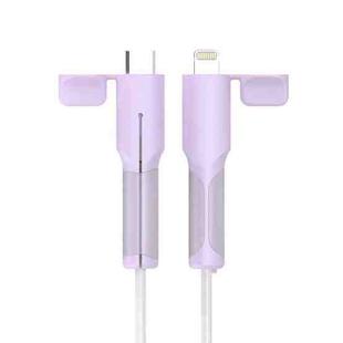 Silicone Charger Cable Protector Sleeve Anti-Break Cable Protector Case, Color: For 8 Pin Purple