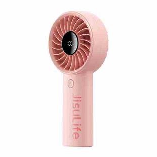 JisuLife Life4 Handheld Portable Small Rechargeable Fan, Battery Capacity: 5000mAh Pink