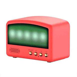 BT11-D Mini Card USB Flash Drive FM Radio Retro Wireless Bluetooth Speaker, Color: Red