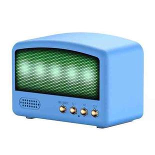 BT11-D Mini Card USB Flash Drive FM Radio Retro Wireless Bluetooth Speaker, Color: Blue