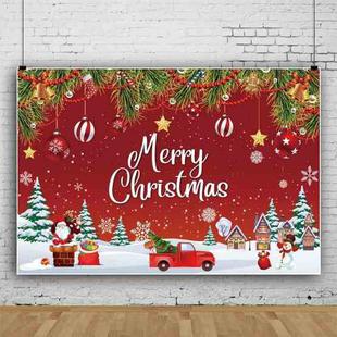 120x80cm Christmas Wreath Snow Scene Photography Background Curtain, Color: 12805214