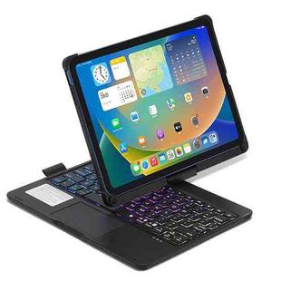 For iPad 10th Gen 10.9-inch 2022 Tablet Bluetooth Keyboard With Backlight 360 Degree Rotation(Black)