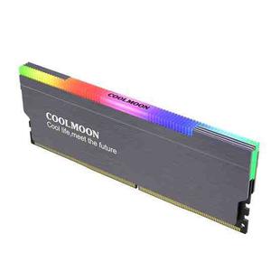 COOLMOON CM-RA1 ARGB Memory Vest Desktop Computer Memory Stick Cooling Case(Gray)