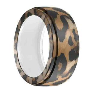 For Samsung Galaxy Ring / Oura Ring Silicone Elastic Printing Cover Scratch Resistant Case, Size: S(Leopard Print)