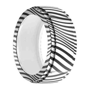 For Samsung Galaxy Ring / Oura Ring Silicone Elastic Printing Cover Scratch Resistant Case, Size: S(Zebra Print)