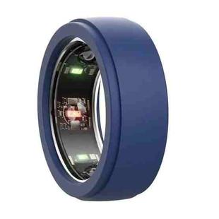 For Samsung Galaxy Ring / Oura Ring Silicone Solid Color Cover Scratch Resistant Case, Size: S(Dark Blue)