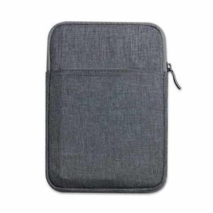 For iPad Splash-proof Pouch Sleeve Tablet Bag, Size: 8 inch(Dark Gray)