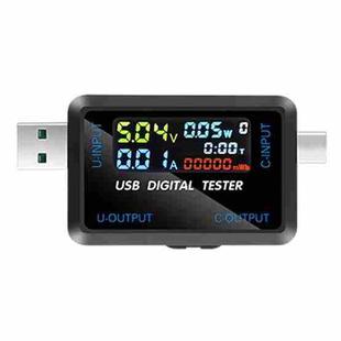 6527-Q Multifunctional Digital Voltage And Current Meter Portable Capacity Tester(USB+Type-C Port)