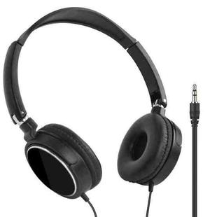 JTY-071 3.5mm Wired Headphones Foldable Music Piano Headsets With Mic Black