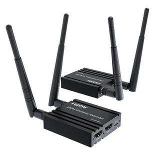 200m Wireless HDMI Extender Signal Amplifier, Transmitter+Receiver(Black)