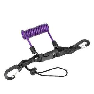 Diving Camera TPU Spring Steel Wire Retractable Anti-lost Rope, Color: Transparent Purple