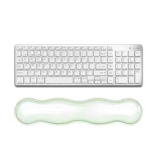 Cool Silicone Keyboard Wrist Rest Mouse Pad Relieve Wrist Fatigue, Spec: Large Green