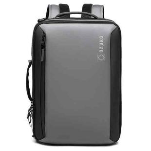 Ozuko Business Laptop USB Backpack Men Schoolbag(Dark Gray)