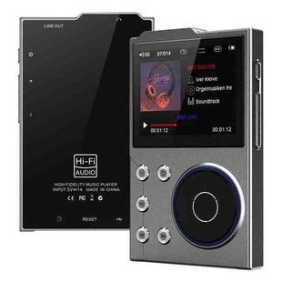 2.4 Inch HIFI Bluetooth Music Player DSD256 Mastering Sound Quality Walkman, Memory: 16GB(Gray)