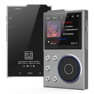 2.4 inch HIFI Bluetooth Music Player DSD256 Mastering Sound Quality Walkman, Memory: 16GB+16GB(Gray)