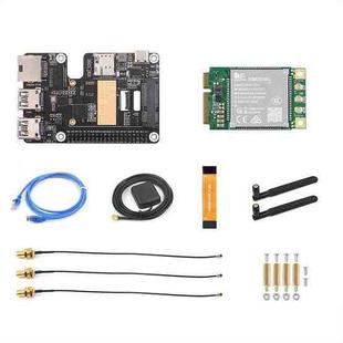 Waveshare For Raspberry Pi 5 PCIe to MiniPCIe / Gigabit Ethernet / USB 3.2 Gen1 HAT, Spec: SIM7600G-H