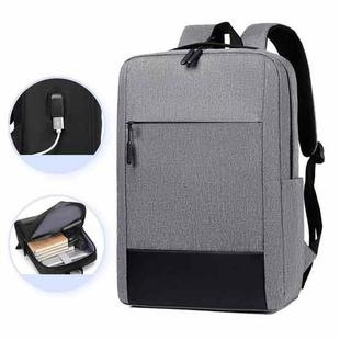 Large-capacity Travel Business Waterproof Laptop Backpack(Gray)