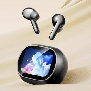 Smart Touch Color Screen Wireless Bluetooth Earphones(Black)