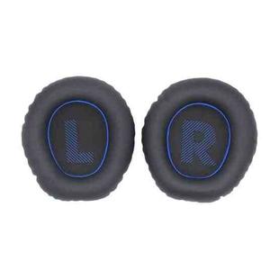 1pair For JBL Quantum Q100 Headphone Leather Sponge Cover Gaming Headset Earmuffs(Black Blue)