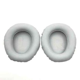 1pair For JBL Quantum Q100 Headphone Leather Sponge Cover Gaming Headset Earmuffs(Gray White)