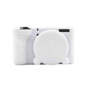 For Canon PowerShot V1 Camera Protective Silicone Case(White)