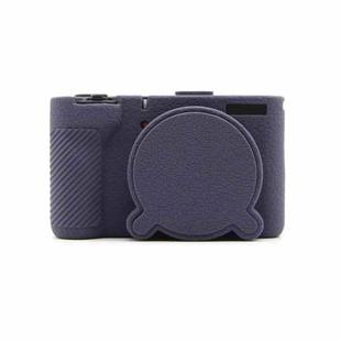 For Canon PowerShot V1 Camera Protective Silicone Case(Dark Blue)
