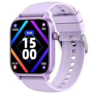 Bluetooth Talk HD Large Screen Heart Rate Oxygen Monitoring Multi-Sport Mode Smart Watch(Purple)