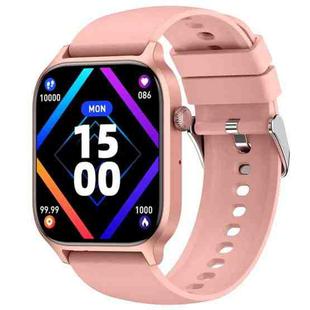 Bluetooth Talk HD Large Screen Heart Rate Oxygen Monitoring Multi-Sport Mode Smart Watch(Pink)