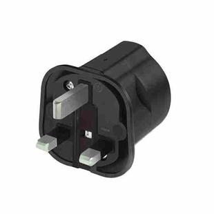 Multifunctional EU To UK Plugs Adapter Power Converter 3 Pin To 2 Pin Socket Travel 250V 13A Adaptor(Black)