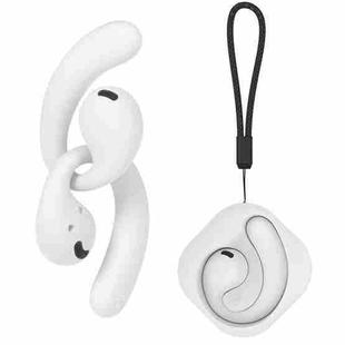 Bluetooth 5.4 Earphones OWS Hanging Wireless Earphone Noise Cancelling Stereo Sound Sports Earbuds(White)