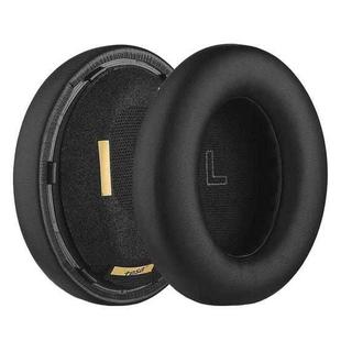 1pair For BOSE QC Ultra Headphone Leather Sponge Cover Earmuffs, Color: Black Leather