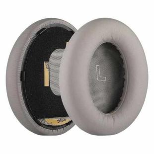 1pair For BOSE QC Ultra Headphone Leather Sponge Cover Earmuffs, Color: Gray Leather