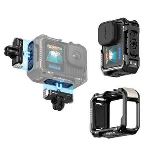 AMagisn Upgrade Ver Metal Rabbit Cage For GoPro HERO13 Black / HERO12 Black / HERO11 Black / HERO10 Black / HERO9 Black(Black)