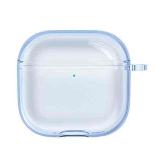 For AirPods4 Earphone Soft Protective Case, Size: Without Keychain(Transparent Blue)