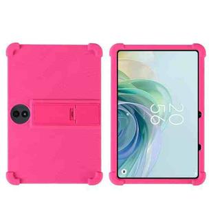 For TCL TAB 11 Gen 2 Shockproof Silicone Tablet Protective Case With Holder(Rose Red)